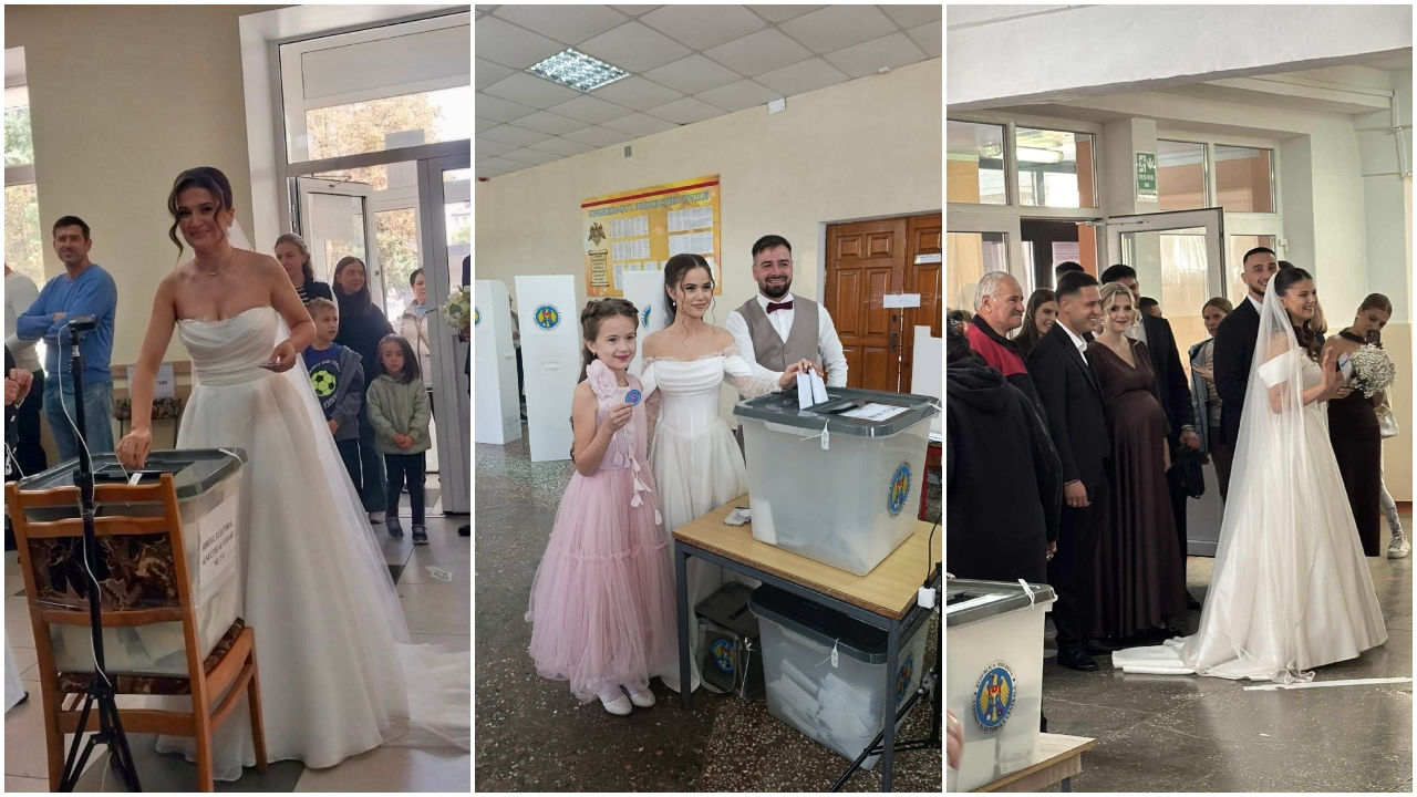 Trei cupluri din R. Moldova au participat la vot în ziua nunții.