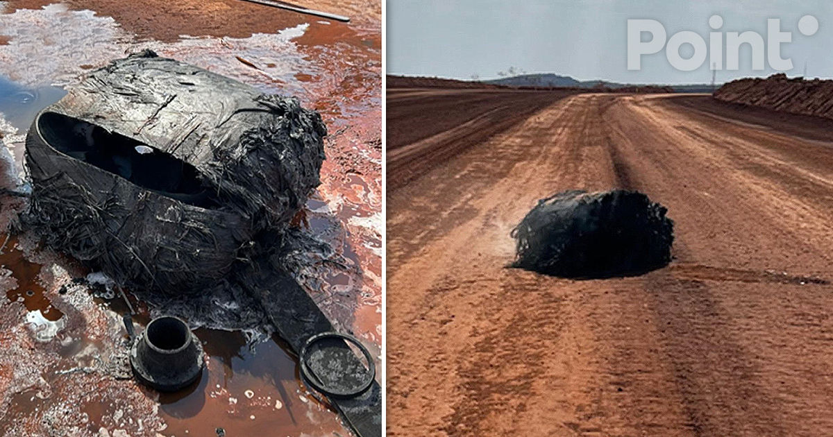 Un fragment de deșeu spațial a căzut lângă o mină în vestul Australiei.