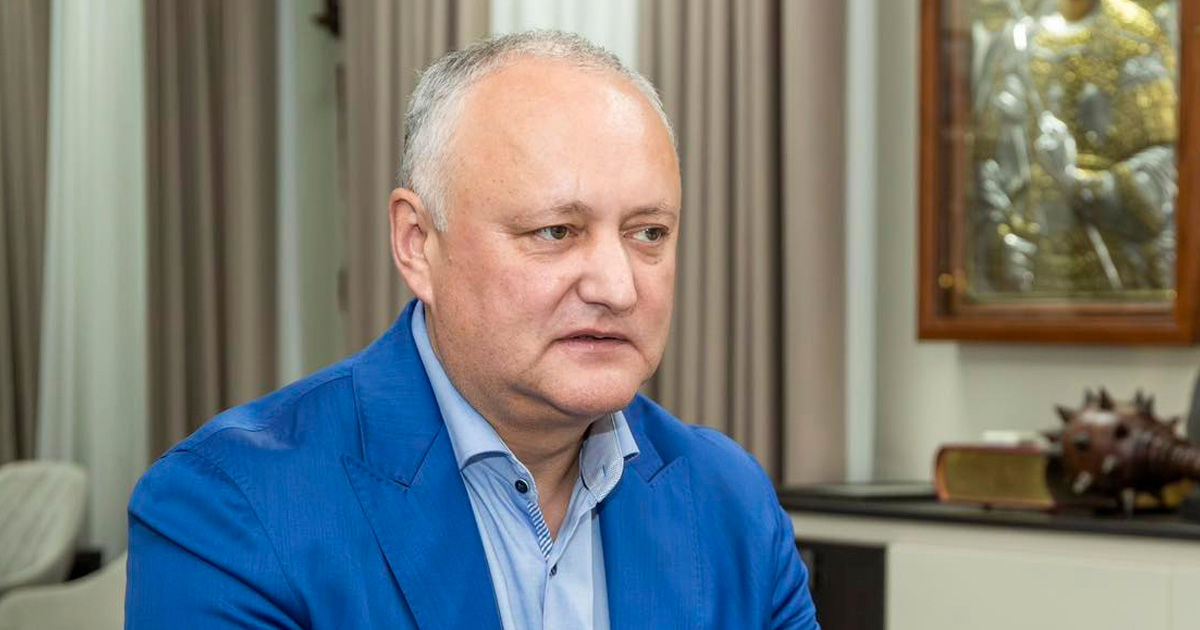 Додон: Я против милитаризации Молдовы, я за сохранение нейтралитета.