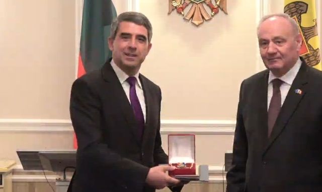 Nicolae Timofti s-a intalnit cu presedintele bulgar, Rosen Plevneliev.