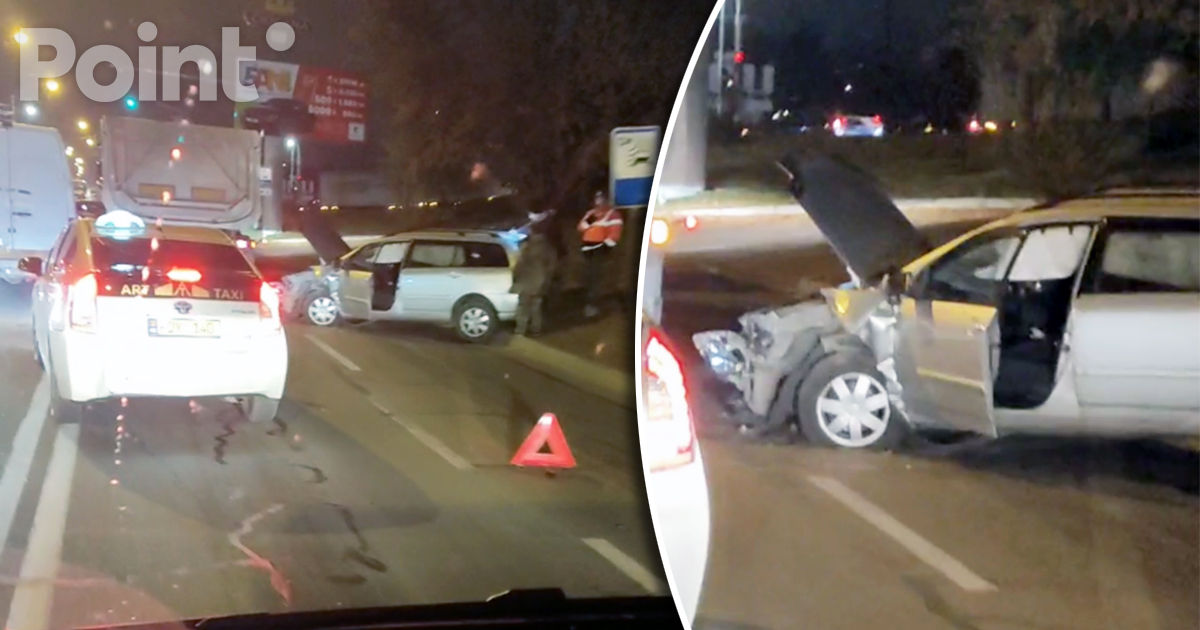 Accident în Capitală: Două automobile s-au tamponat.