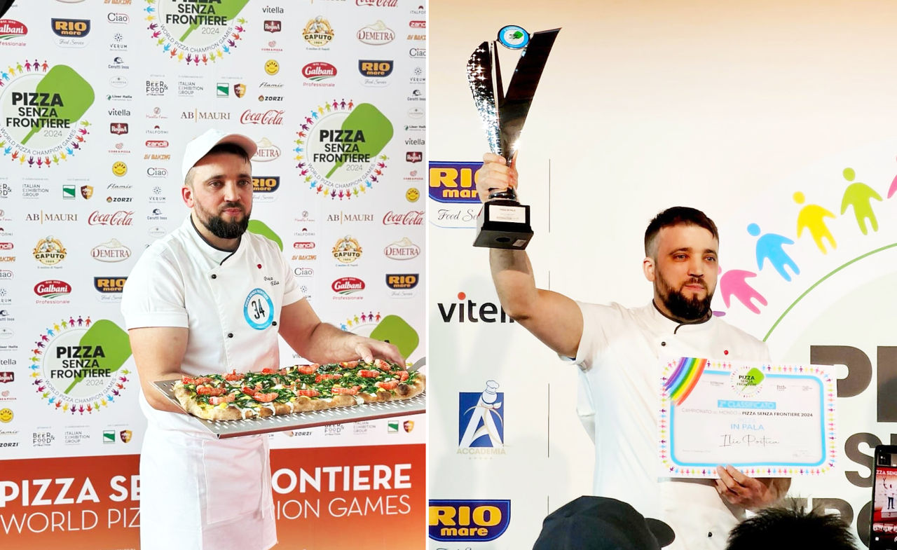 Молдаванин занял 2-е место на чемпионате мира по приготовлению пиццы. Коллаж: Point.md