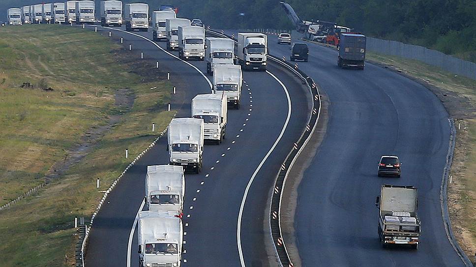Предыдущий гуманитарный конвой России на Украину состоял почти из 200 автомобилей.   Фото: rusvesna.su