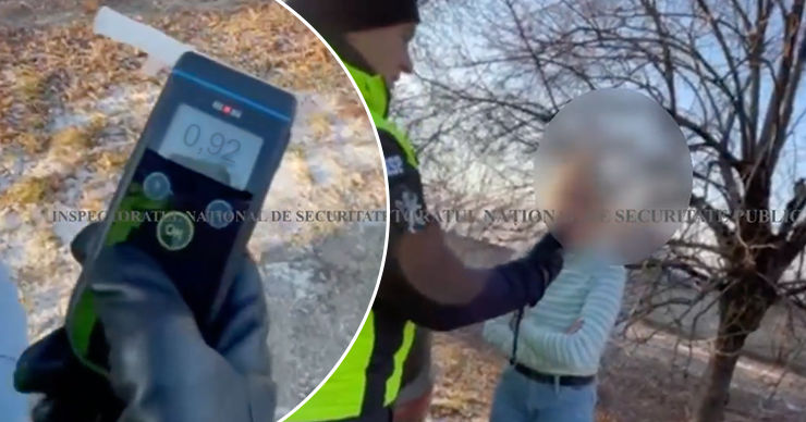 В Оргеевском районе патрульные поймали пьяную девушку за рулем. Коллаж: Point.md