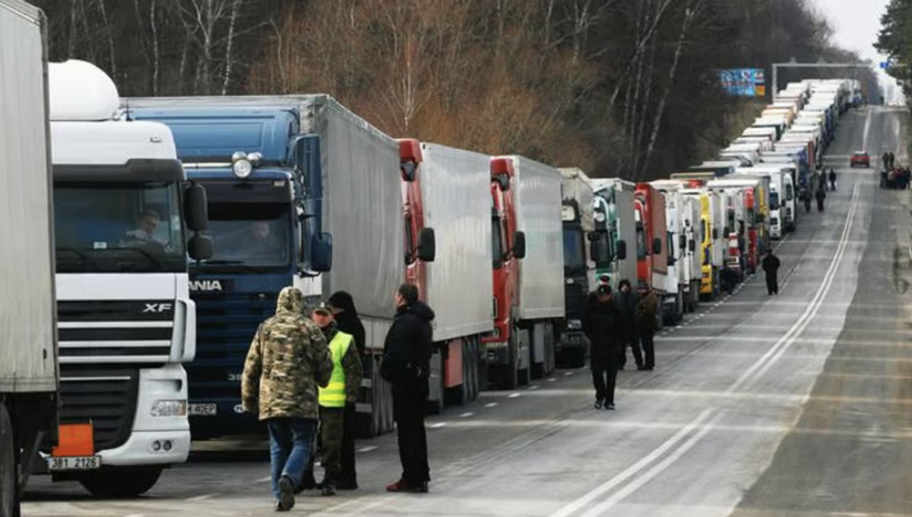 Протест польских перевозчиков продолжается.