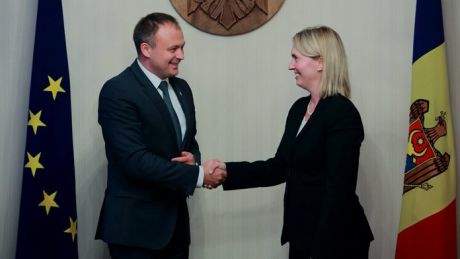 Встреча спикера Андриана Канду с заместителем помощника госсекретаря США Бриджит Бринк.