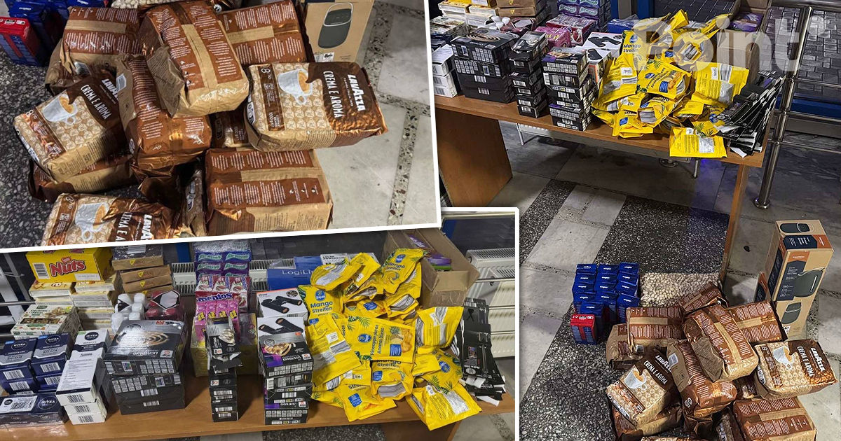Produse alimentare în cantități comerciale și alte mărfuri, confiscate la vama Leușeni.