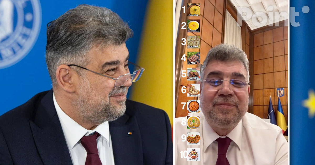 Provocare gastronomică: Marcel Ciolacu a filmat un videou amuzant pe TikTok din biroul său.