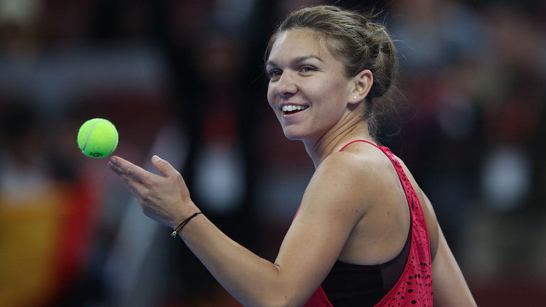 Simona Halep, dublă campioană la Shenzhen. Foto: Sky Sports