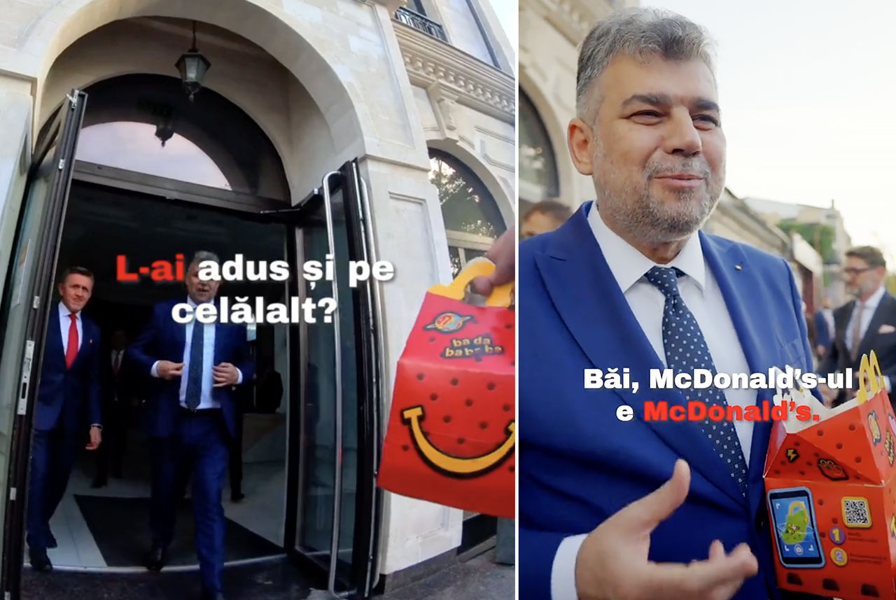 Премьер Румынии во время визита в Кишинев питался едой из McDonald’s.