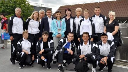 Sportivii au fost întâmpinaţi de Ministrul Tineretului şi Sportului, Ion Ciobanu, Ministrul Afacerilor Interne, Dorin recean,