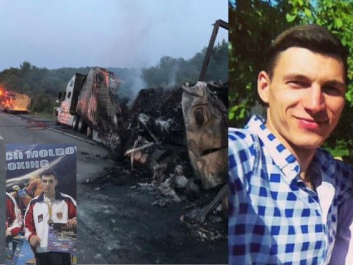 Un moldovean, ars de viu în camionul pe care-l conducea în SUA. 