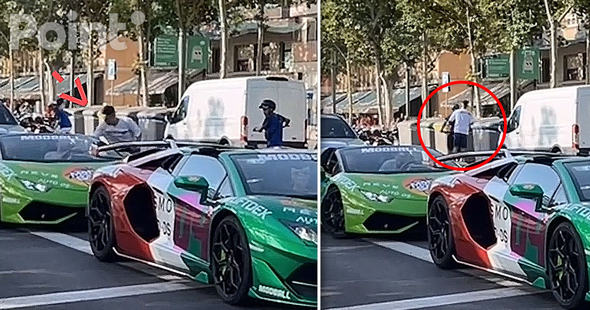 Șoferul unui Lamborghini a rămas fără ceasul de 50.000 de dolari, în timp ce aștepta la un semafor din Barcelona.