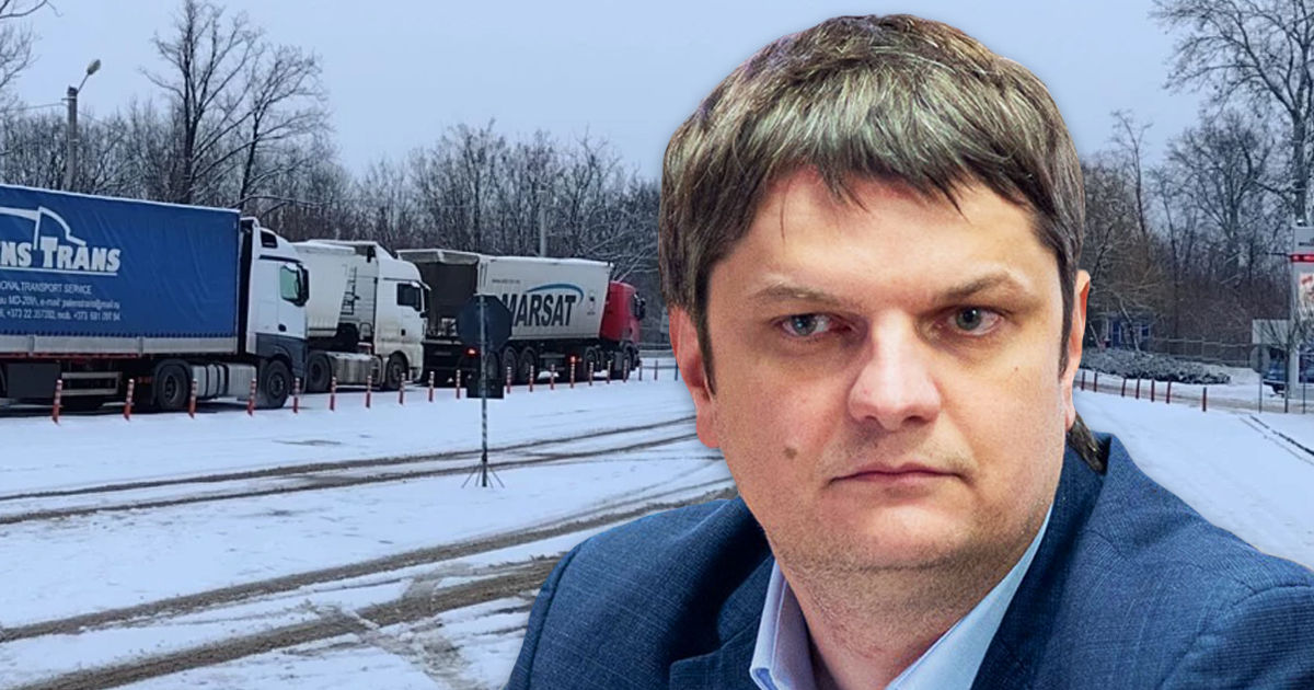 Спыну: Механизм для сокращения потока грузовиков на КПП скоро будет внедрен. Коллаж: Point.md
