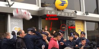 Un ministru francez a fost atacat cu ouă. Foto: lelab.europe1.fr