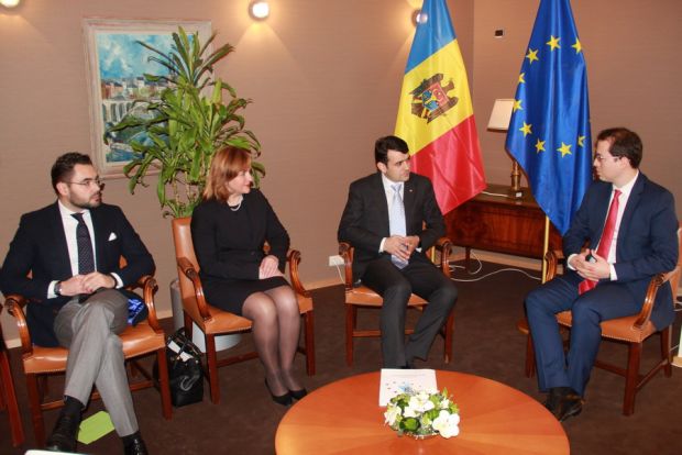 Prim-ministrul Chiril Gaburici a avut mai multe întrevederi cu înalți oficiali de la Bruxelles. Foto: realitatea.md