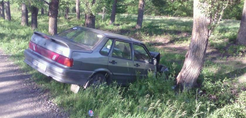 Cum a ajuns un șofer să se izbească cu VAZ-ul într-un copac. Foto: today. md
