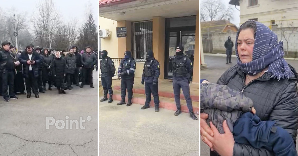 Священники и верующие у суда требуют освобождения задержанных в Деренеу.