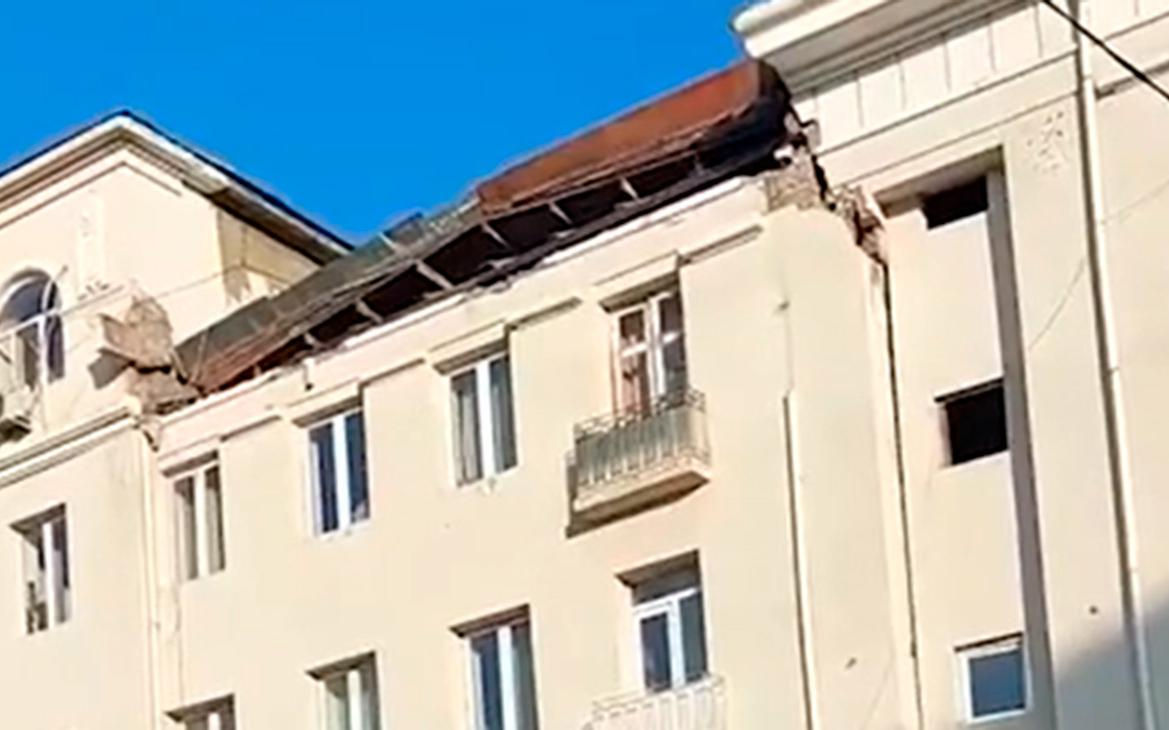 Fațada unui bloc de locuințe s-a prăbușit la Tbilisi: Sunt victime.