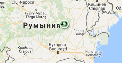 Землетрясение магнитудой 4,3 произошло на глубине 136 км.