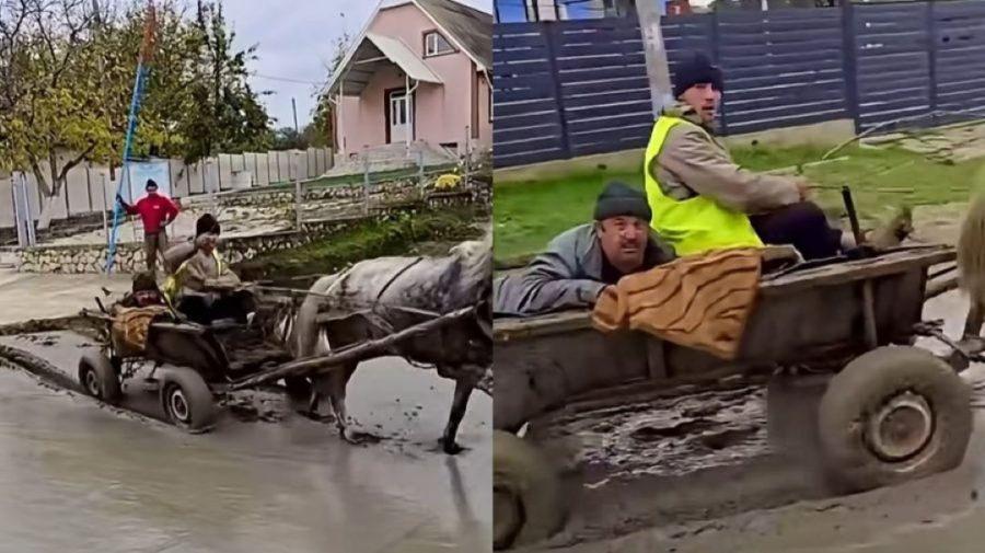 Мужчин, которые проехали на повозке по свежему бетону в Карпиненах, оштрафуют.