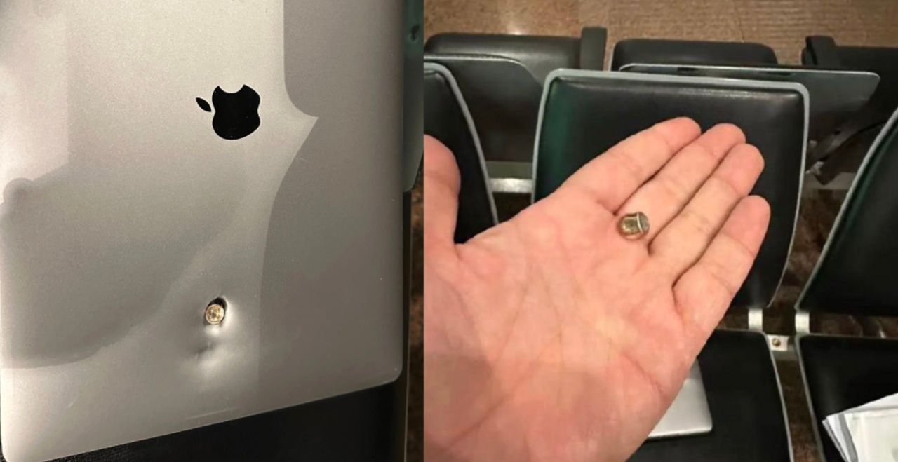 В Бразилии MacBook спас своего хозяина от пули: во время ограбления ноутбук сработал как бронежилет.