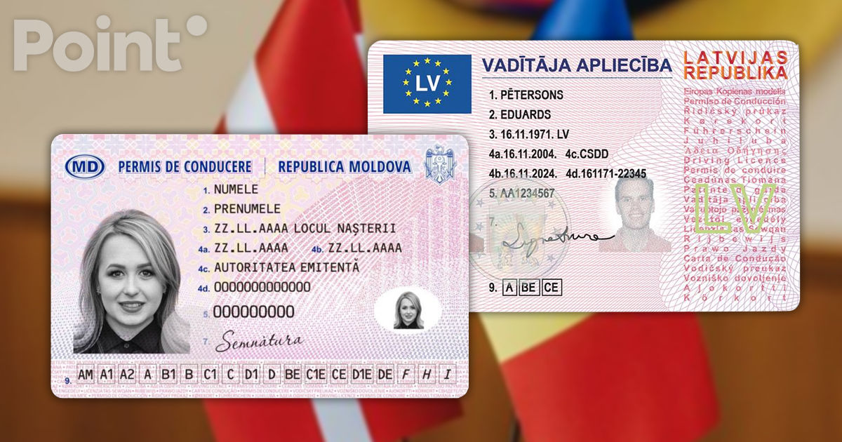 Permisele de conducere moldovenești și letone vor fi recunoscute și convertite reciproc.
