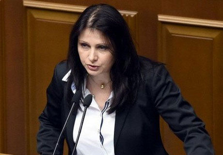 Deputata Radei Supreme de la Kiev, Irina Friz.