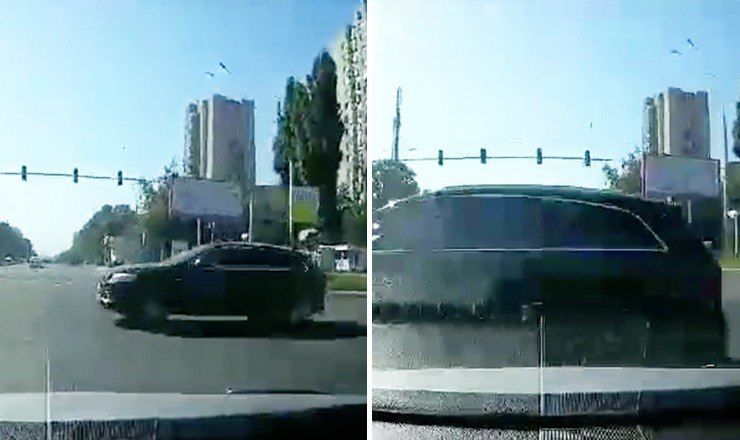 ДТП с участием двух легковых авто в Кишиневе попало на видео.