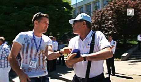 Nu este pentru prima oară când Mihai Ghimpu are astfel de reacţii în faţa reporterilor.