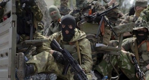 Rebelii din estul Ucrainei, susținuți de facțiuni diferite de la Moscova. Foto: Canal2