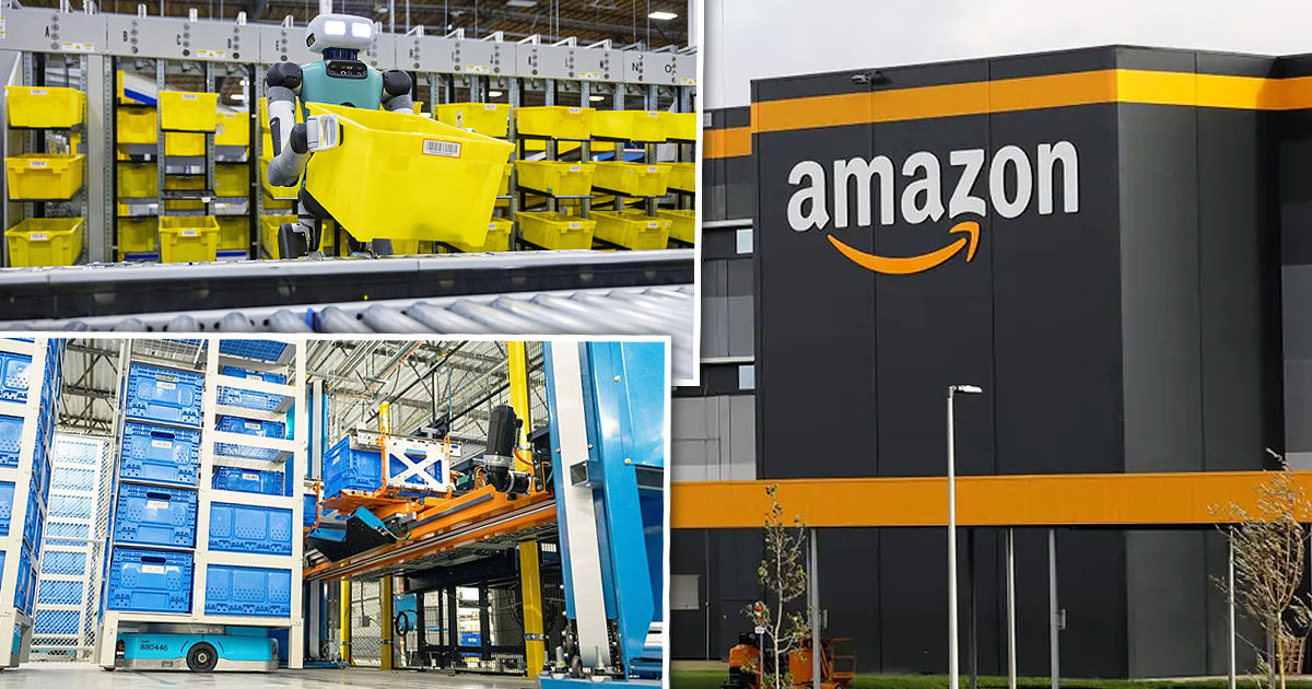 Amazon внедрила на склады роботов с ИИ, которые ускоряют обработку заказов на 25%.