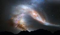Ambele galaxii, Andromeda şi Calea Lactee, au aproximativ aceeaşi mărime şi vârstă