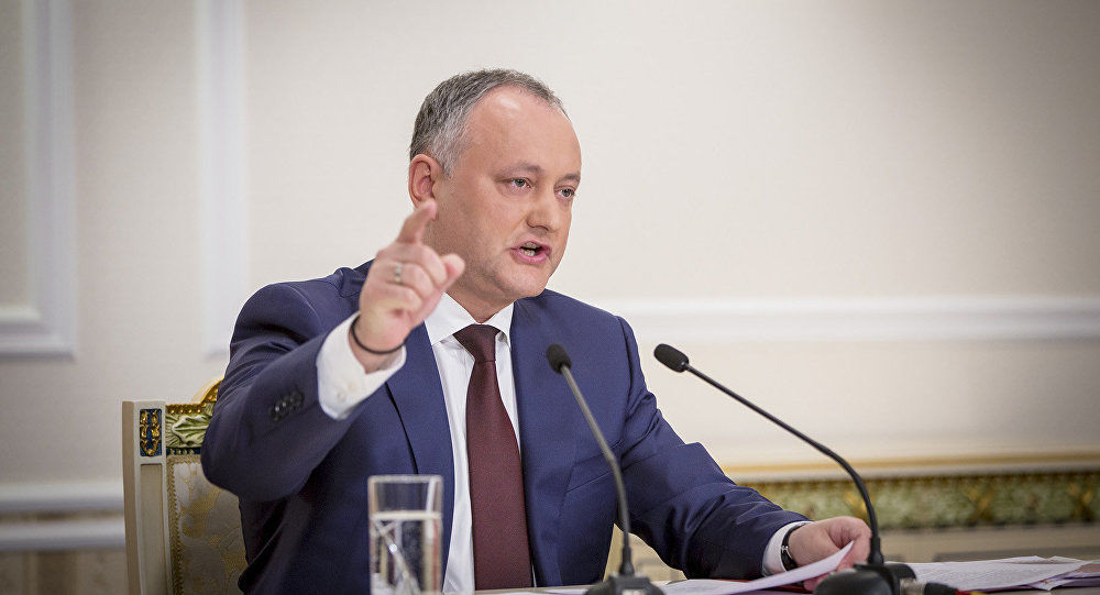 Igor Dodon: Unirea înseamnă război civil. Foto: moldova.org