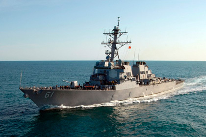 Ракетный эсминец USS Ramage. Фото: Chad R. Erdmann / US NAVY / AFP
