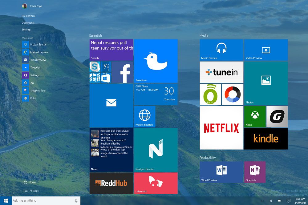 Более масштабное обновление Windows 10 в Microsoft намерены выпустить 10 августа.