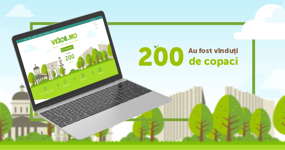 Proiectul Verde.md: la Chișinău vor fi sădiți 200 de arbori