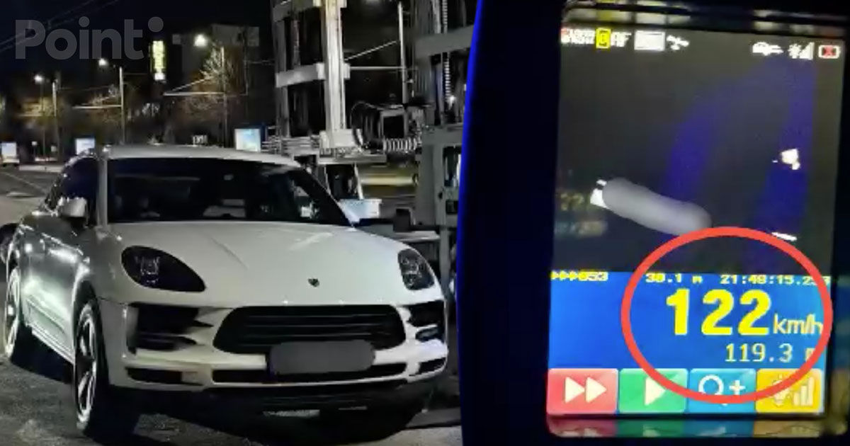 Un minor de 17 ani, prins la volanul unui Porsche cu 122 km/h în Capitală.