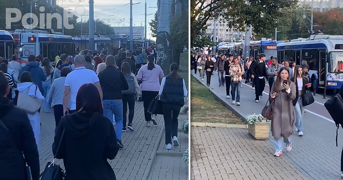 В Кишинёве из-за обрыва контактной сети было нарушено движение троллейбусов.