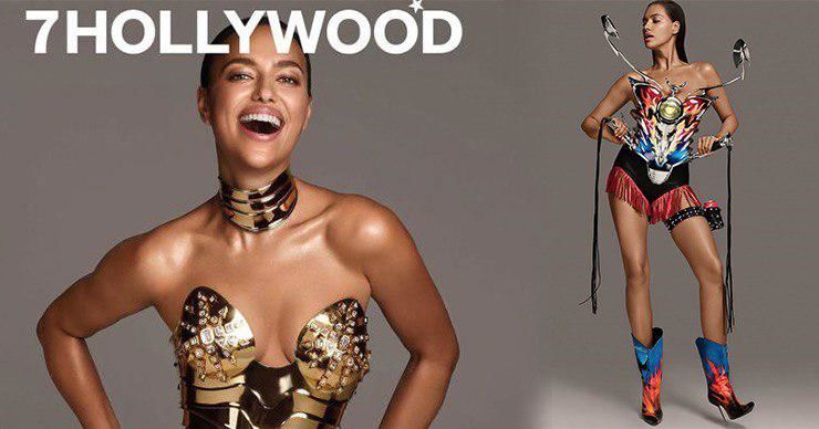 Российская супермодель Ирина Шейк снялась для обложки модного журнала 7Hollywood. 