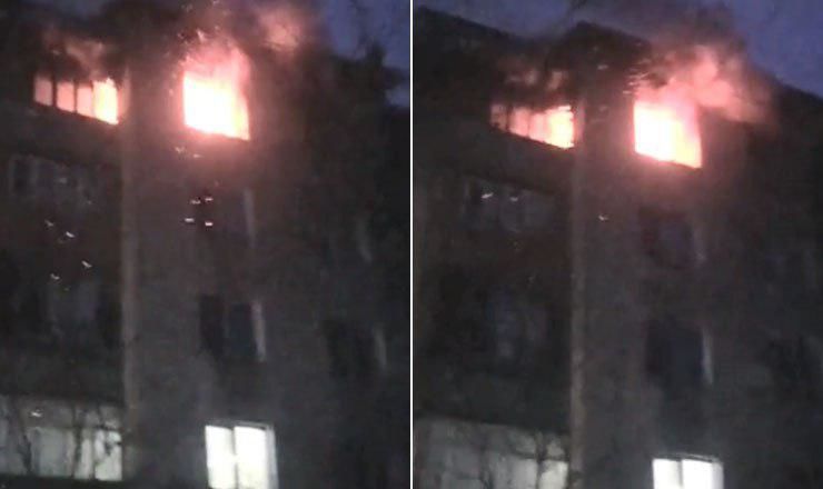 На место происшествия прибыли четыре пожарных расчета.