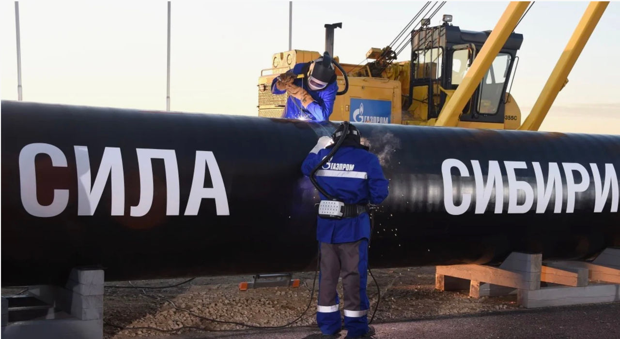 Gazprom intensifică construcția conductei de gaz către China.
