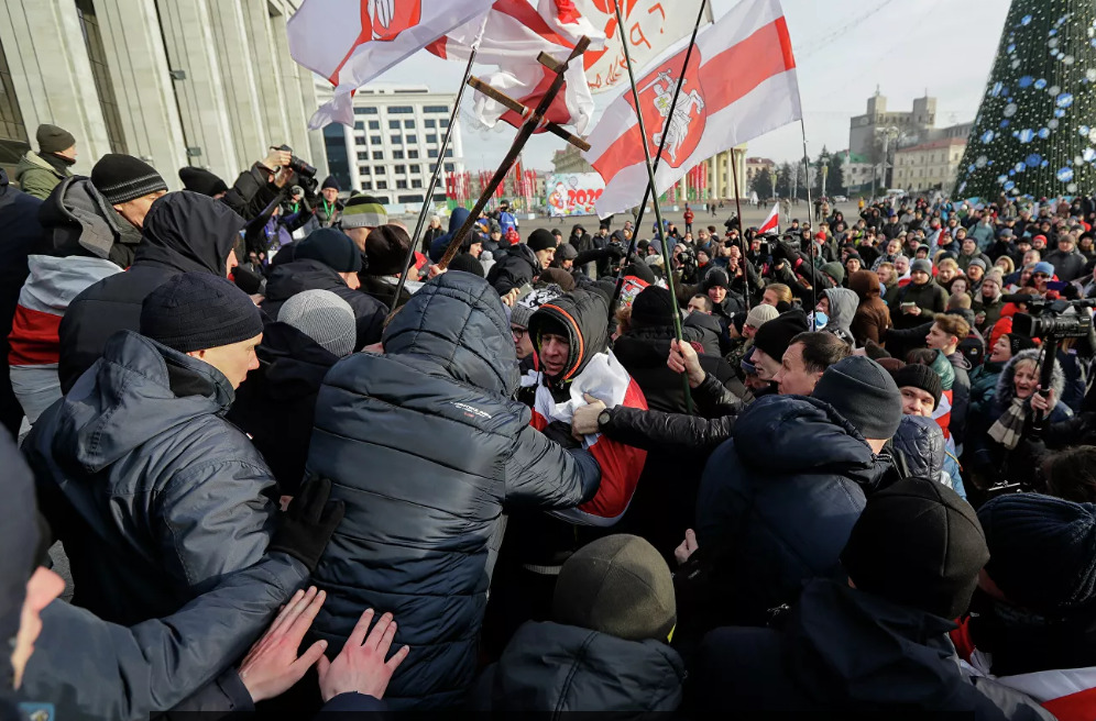 В Белоруссии второй день протестуют против интеграции с Россией.