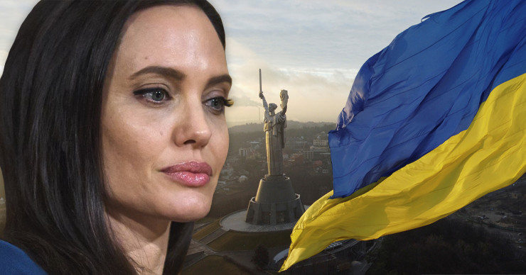 Джоли выступила с заявлением против войны: Я молюсь за людей в Украине. Коллаж: Point.md