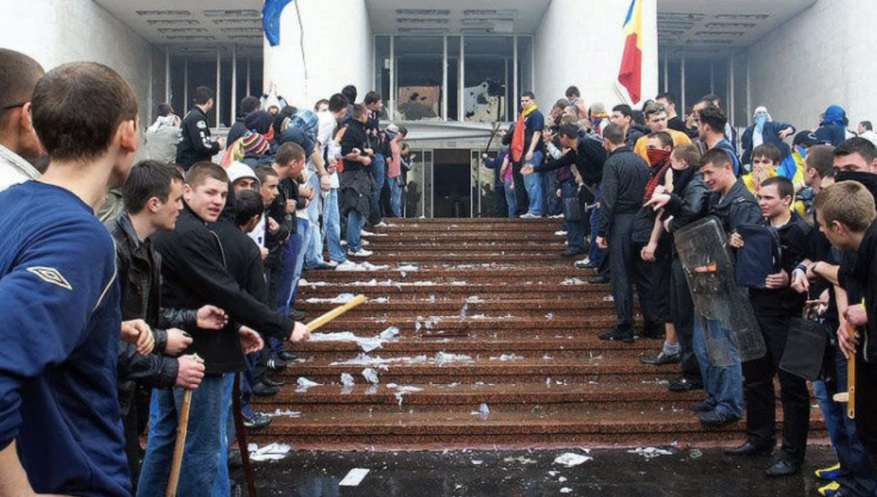 Протесты в апреле 2009 года.
