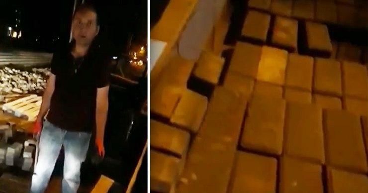 Еще одного жителя Кишинева поймали на краже тротуарной плитки. Коллаж: Point.md