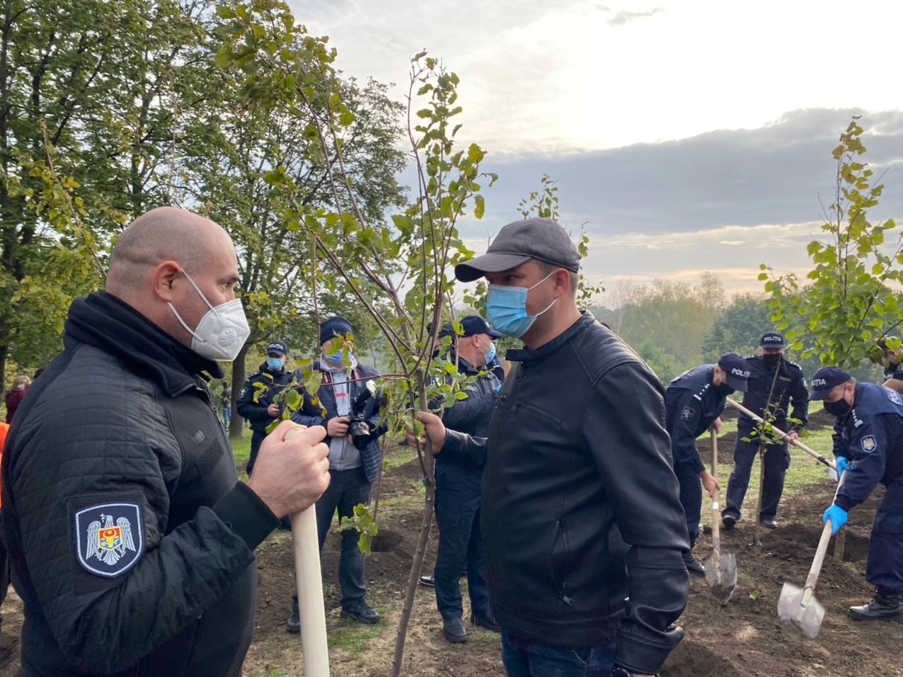 Чебан: К акции по посадке деревьев присоединились сотрудники полиции.
