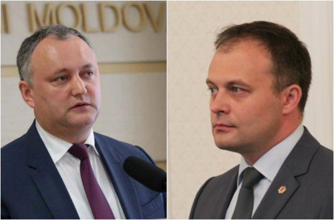 Andrian Candu îl învinuiește pe Igor Dodon că vrea să folosească banii statului pentru a-și face campanie electorală. Colaj: diez.md