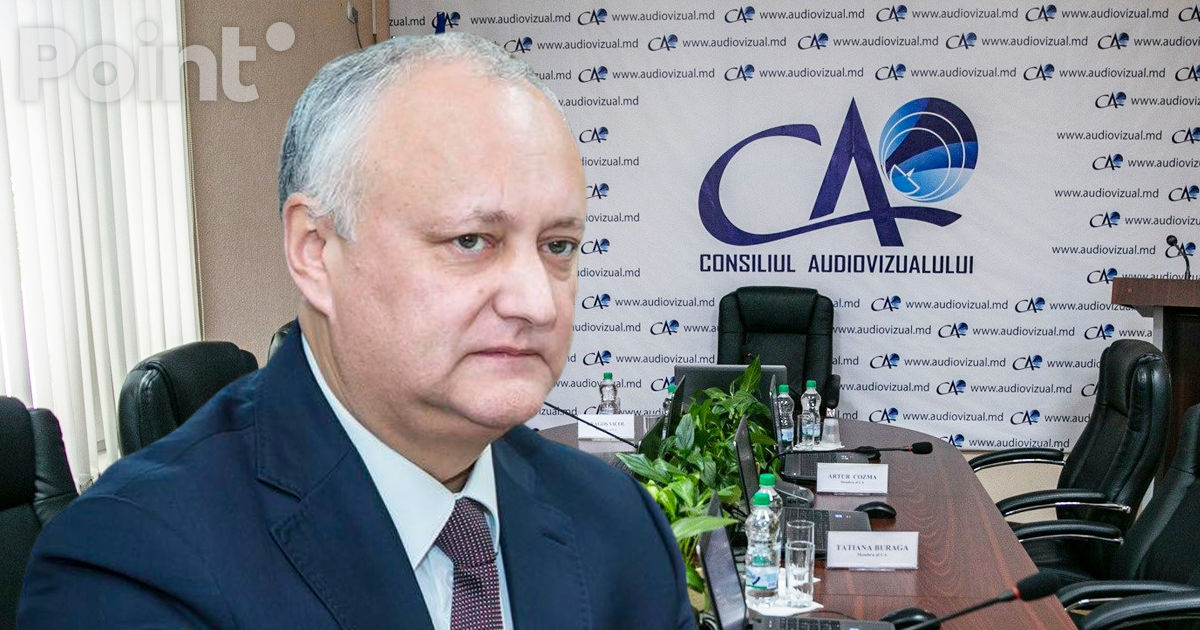 Consiliul Audiovizualului a respins contestaţiile lui Dodon împotriva postului Moldova 1.