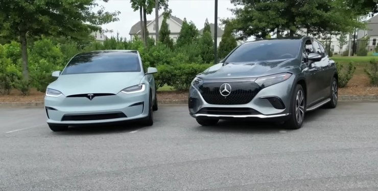 Mercedes-Benz EQS SUV оказался более роскошным, чем Tesla Model X.